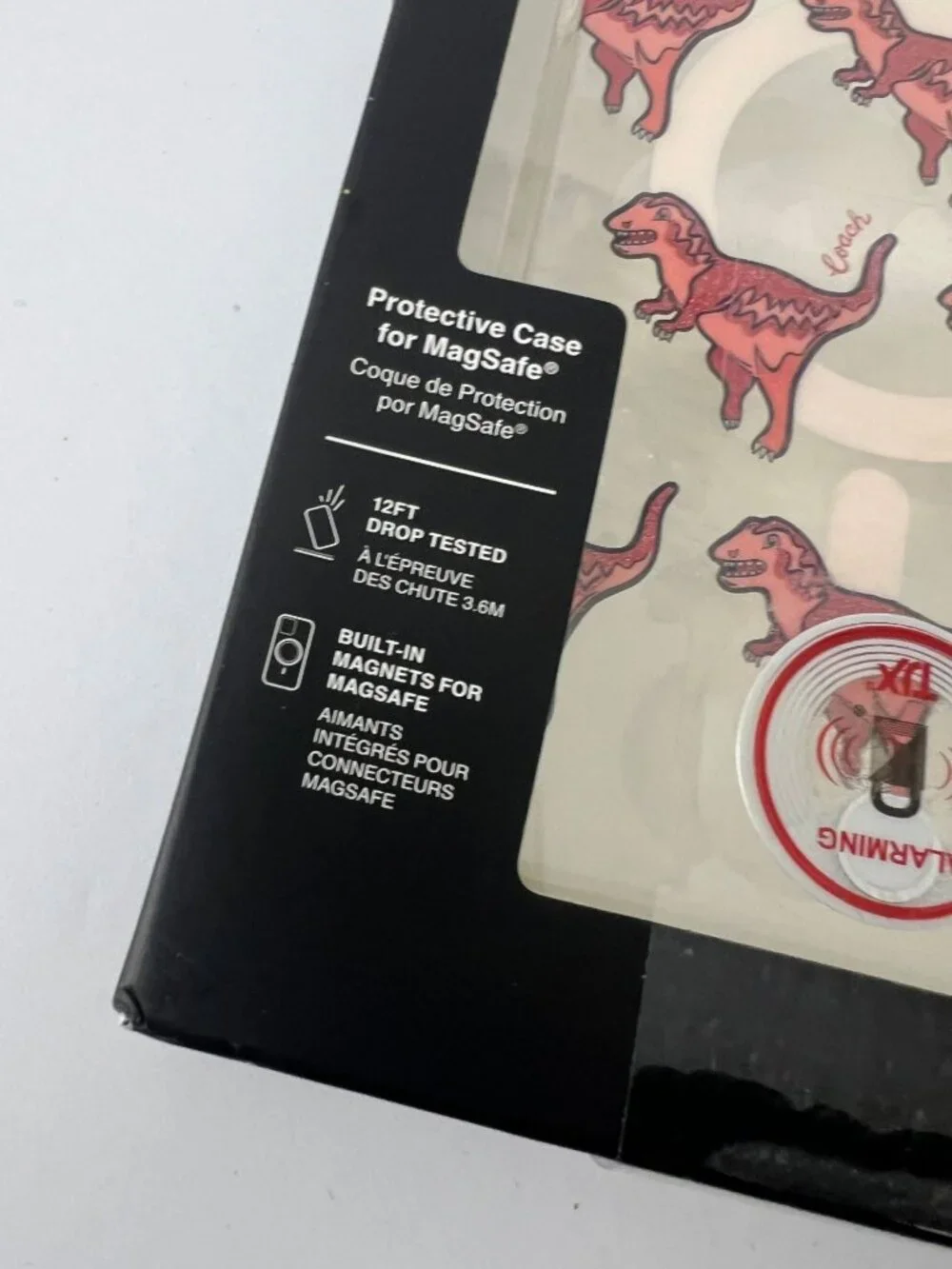 Coach Rexy Glitter Red Dinosaur iPhone 16 Pro Max Protective MagSafe Phone Case - Picture 5 of 8